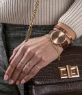 Gold Sky Brown Leather