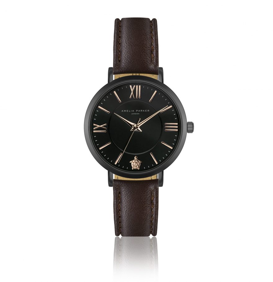 Petite Noir Brown Leather