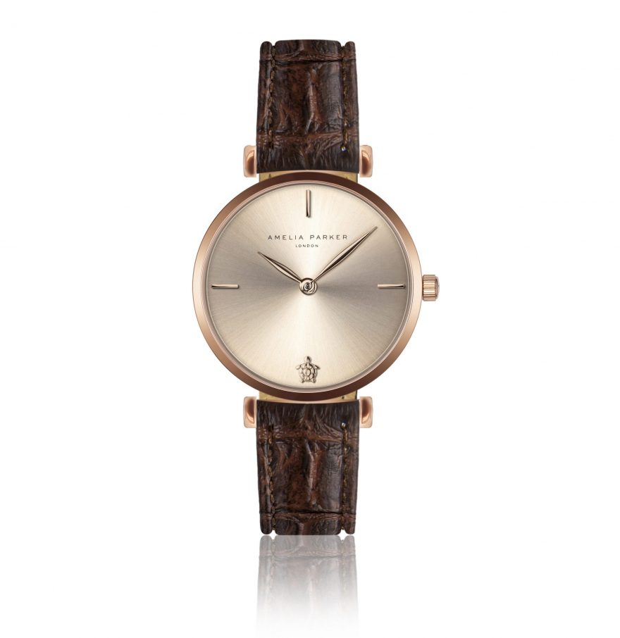 Gold Shore Brown Leather