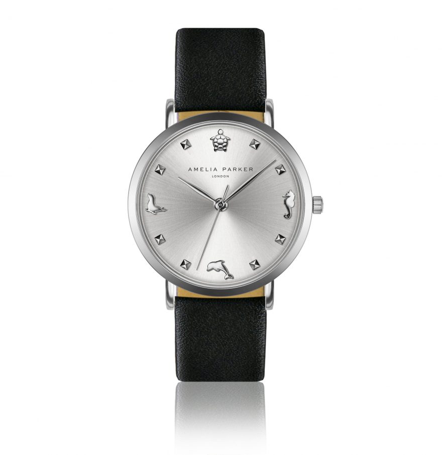 Charm Black Leather
