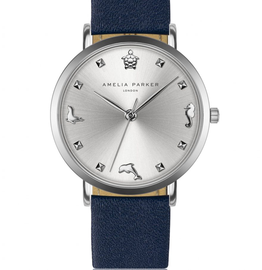 Charm Dark blue Leather
