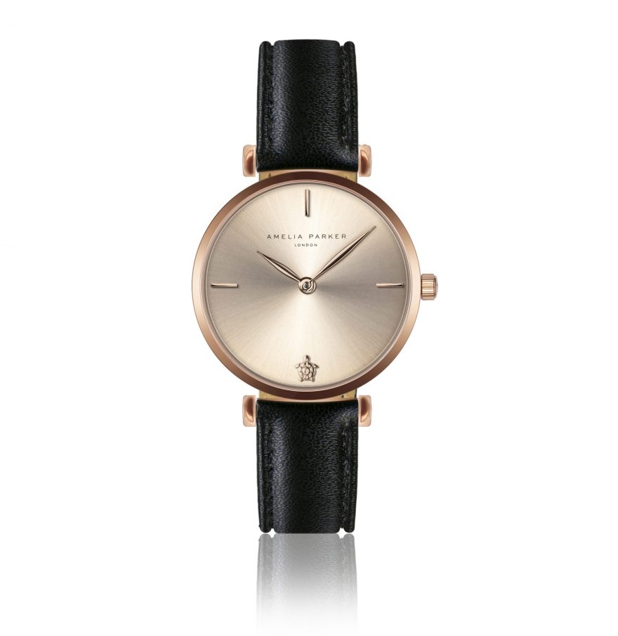 Gold Shore Black Leather