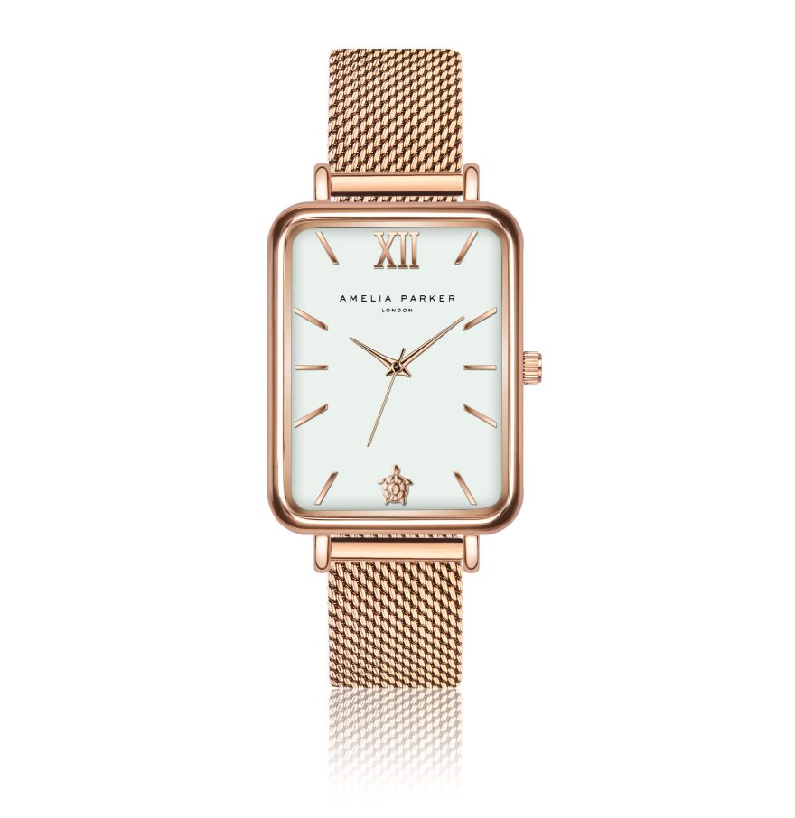 Blissful Beach Rose Gold Mesh